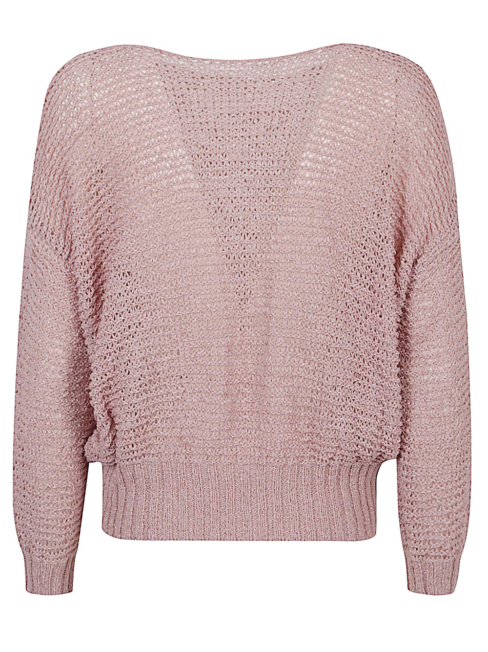 Base Sweaters Pink Polyamide Cotton