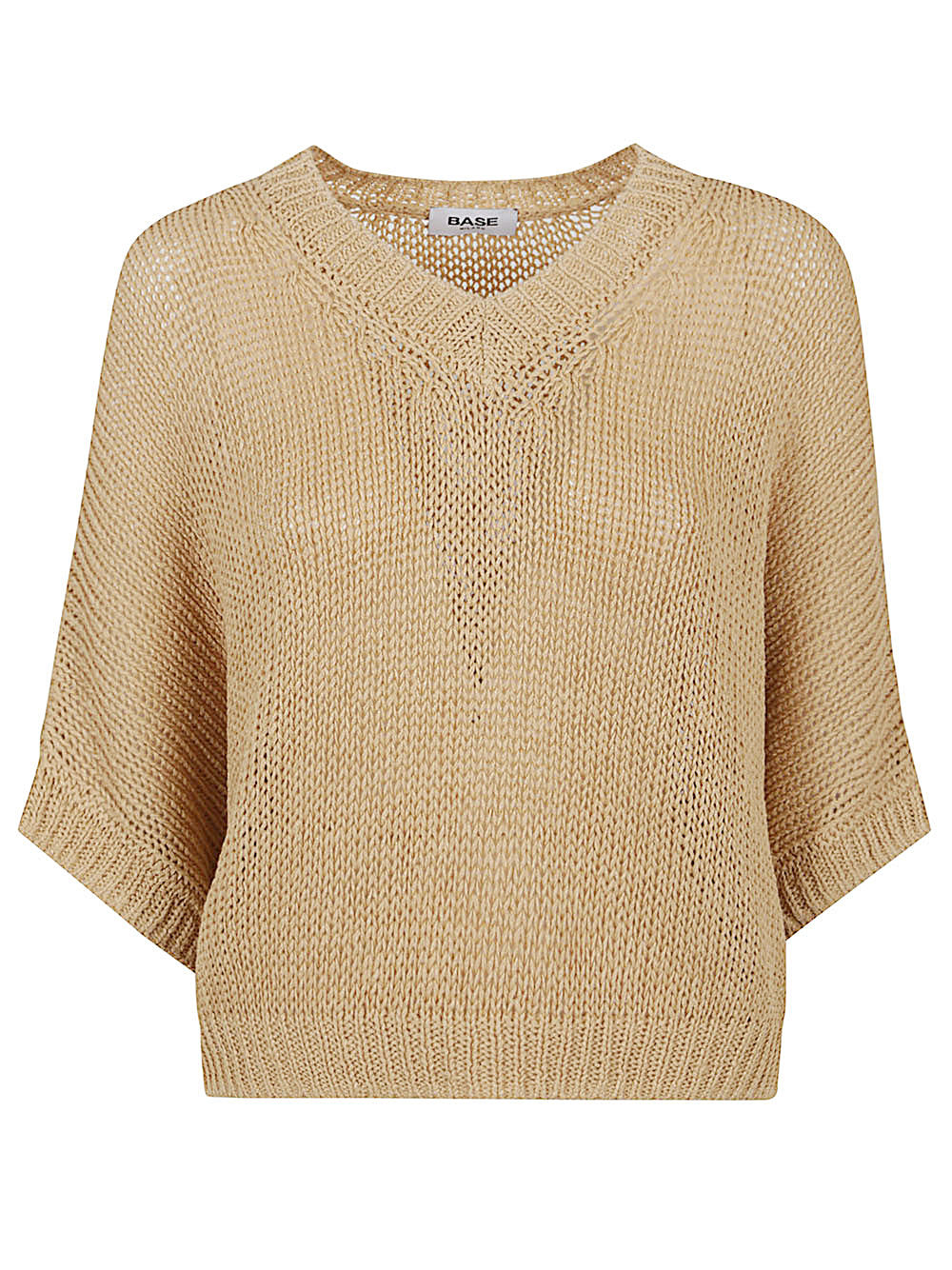 Base Jackets Beige Linen Cotton