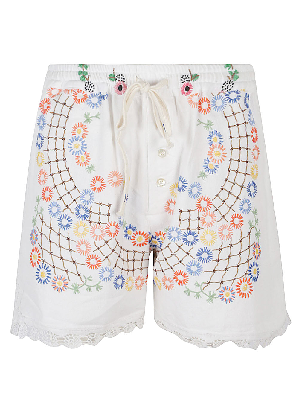 Front Street Shorts White Cotton