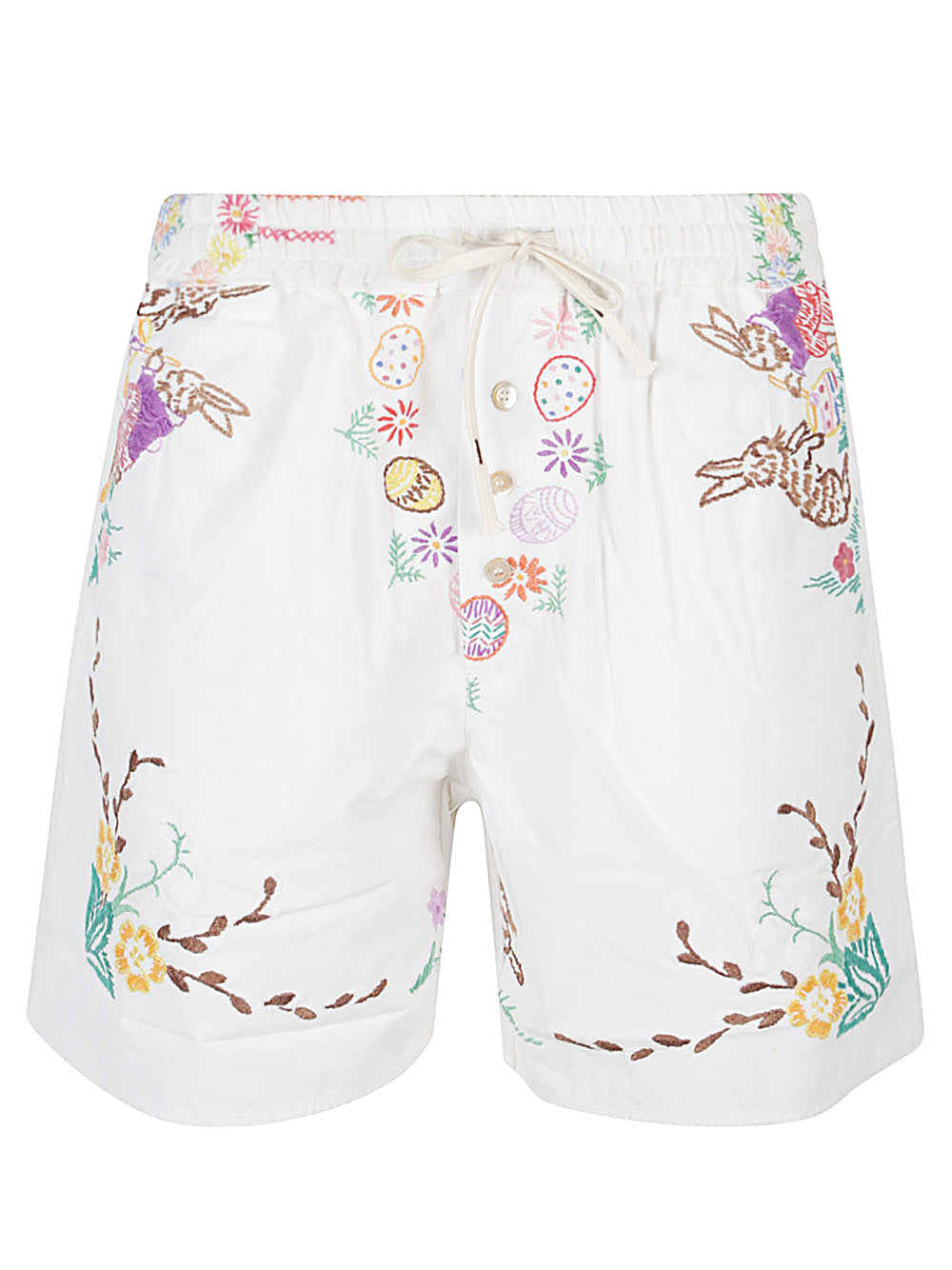 Front Street Shorts White Cotton