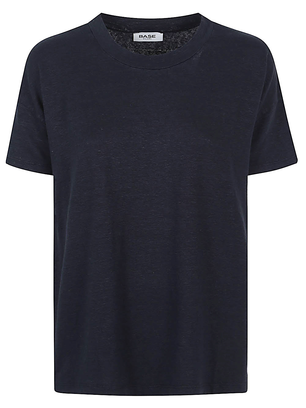 Base T-shirts and Polos Blue Linen Elasatne