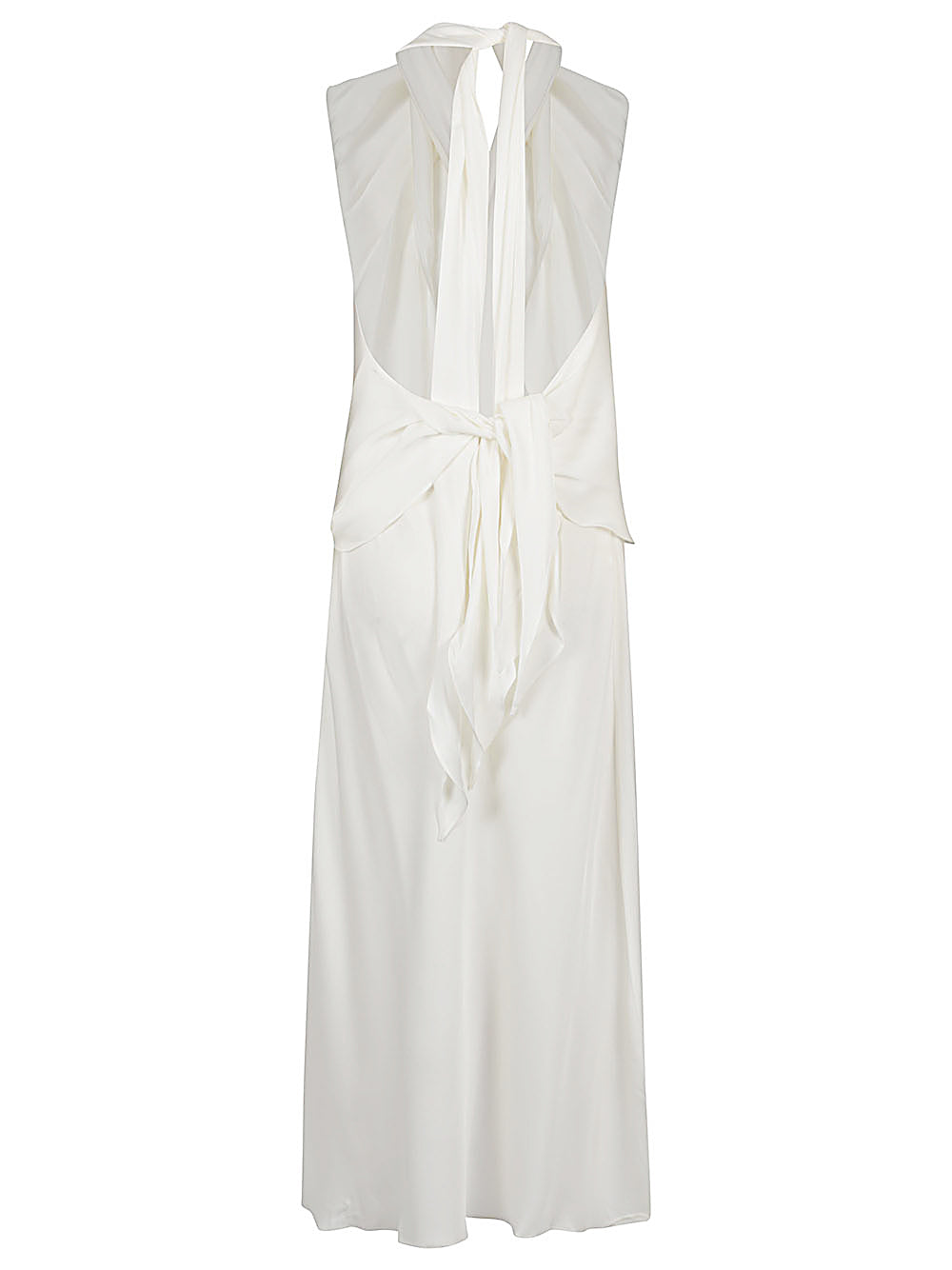 SILK95FIVE Dresses White Silk Elastane