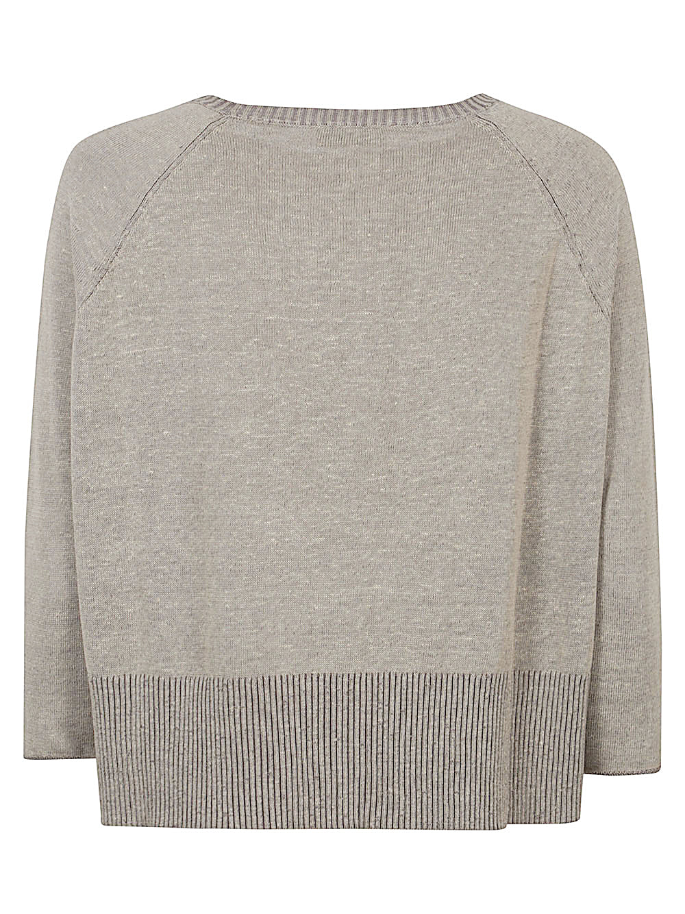 Base Sweaters Beige Cotton Linen