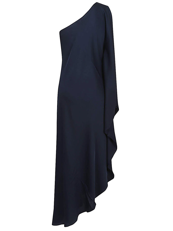 Silk95five Dresses Blue Silk Elastane