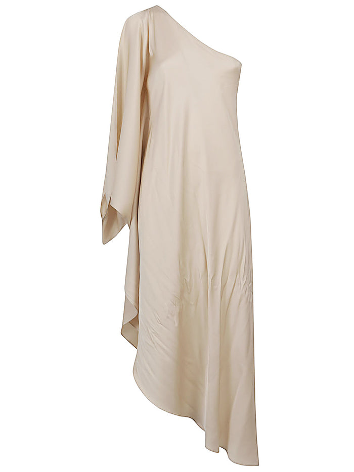 Silk95five Dresses Beige Silk Elastane