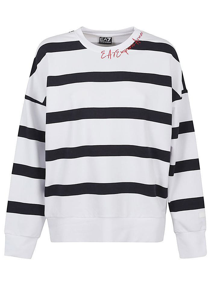 EA7 Sweaters White Cotton