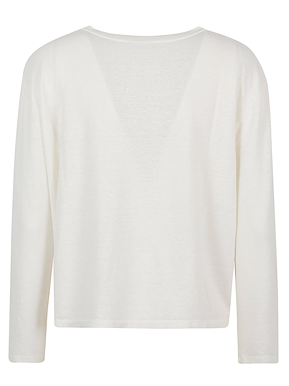 Base Sweaters White Linen Elasatne