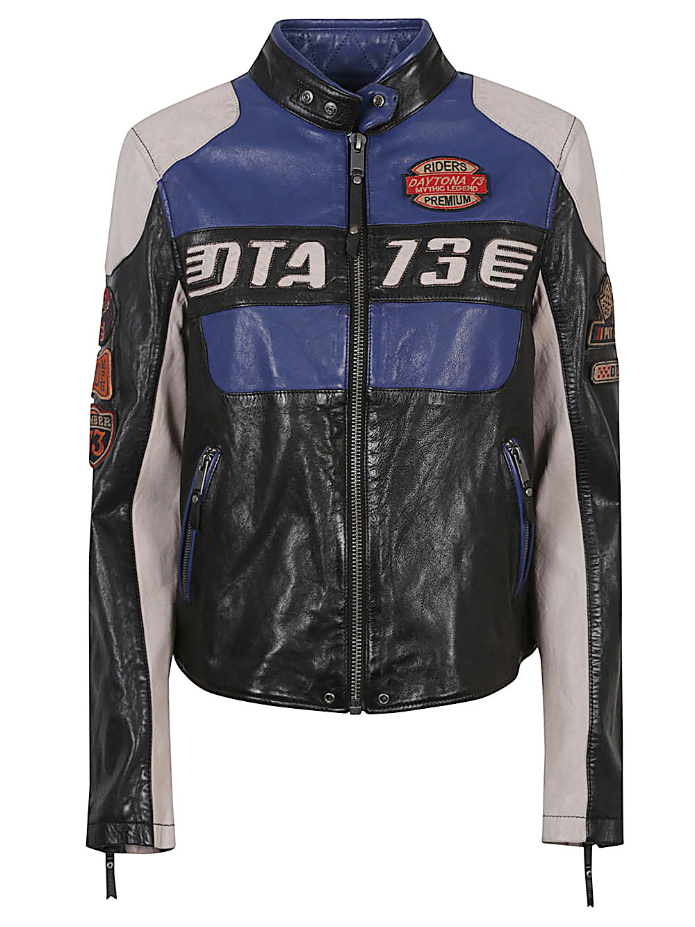 Daytona 73 Jackets Blu Lamb Leather