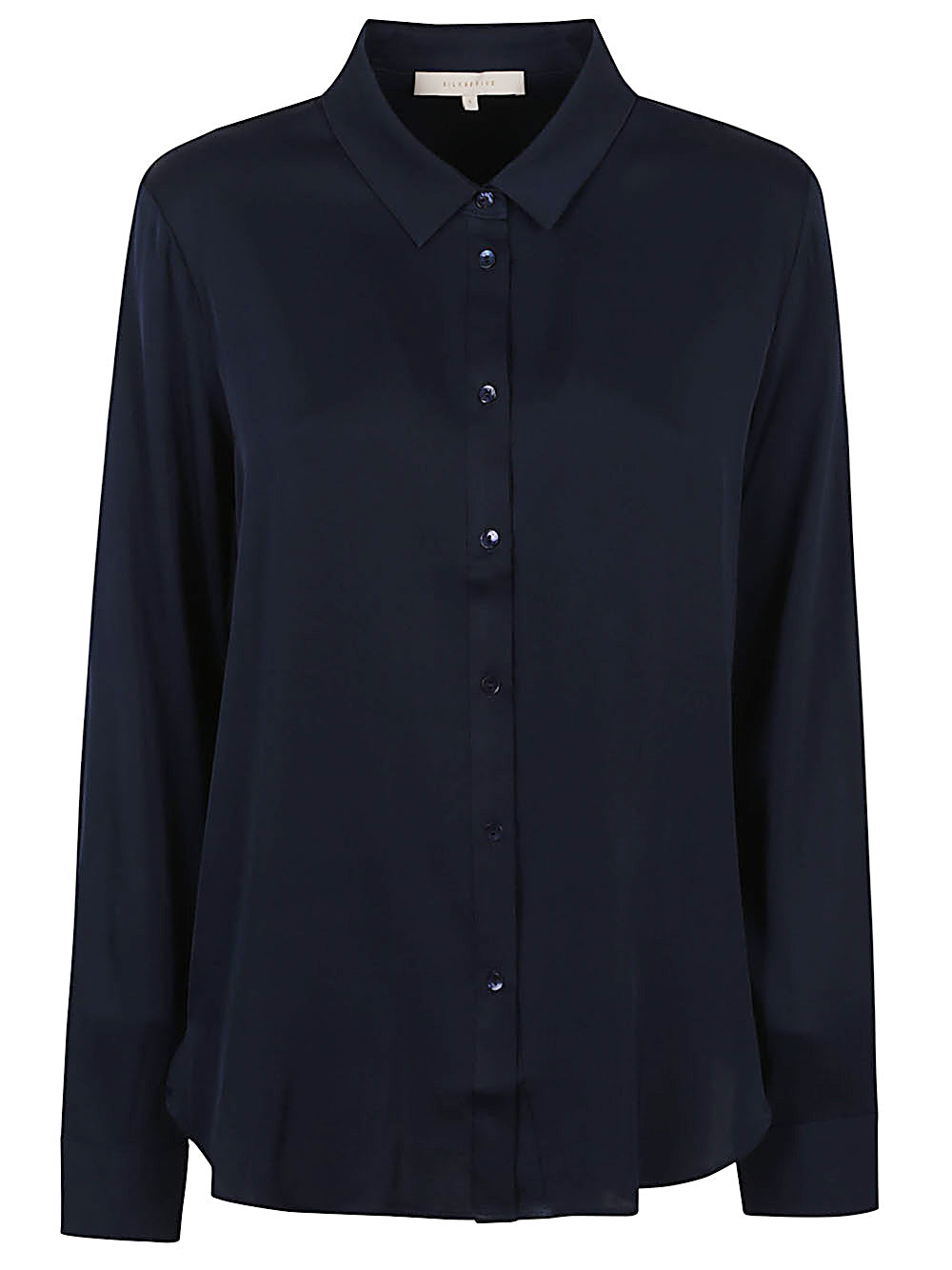 SILK95FIVE Shirts Blue Silk Elastane
