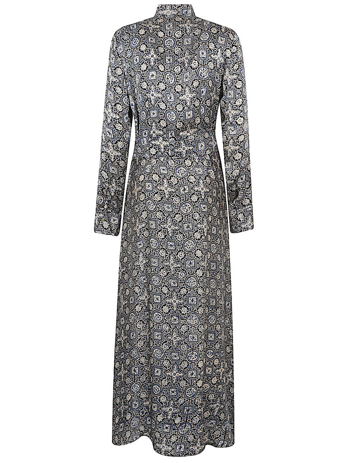 OBIDI Dresses Blue Silk