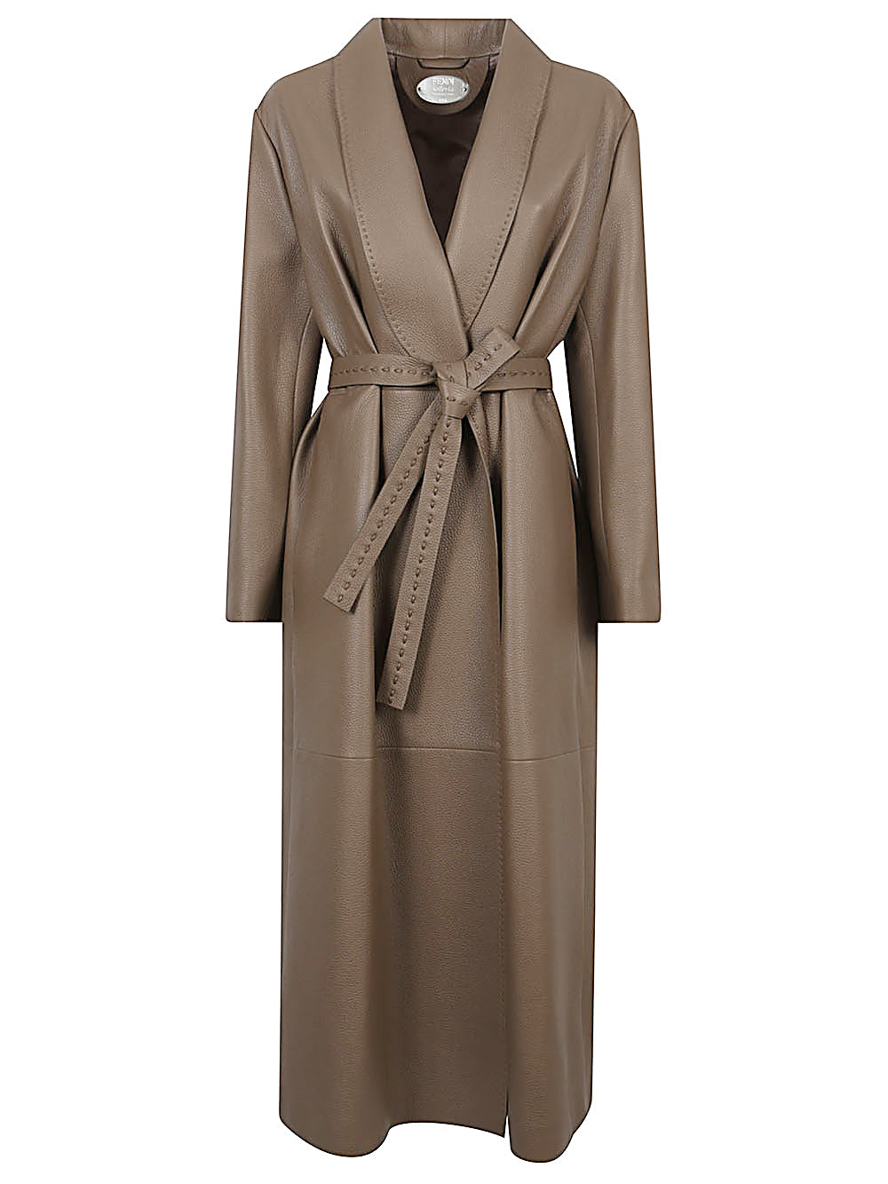 Fendi Coats Brown Deer Leather