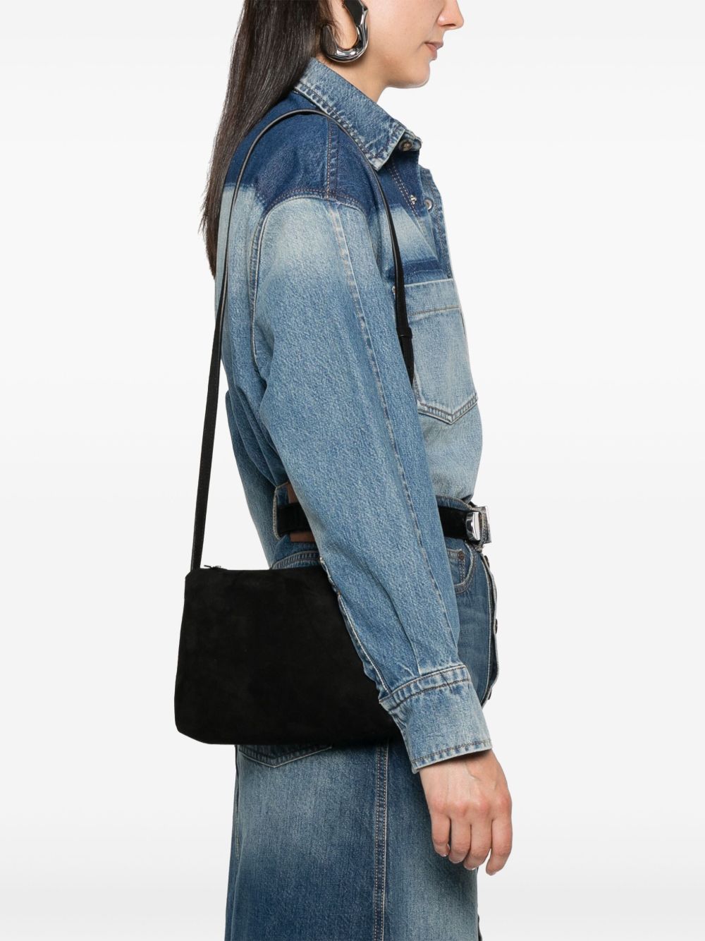Khaite Bags Black Calf Suede