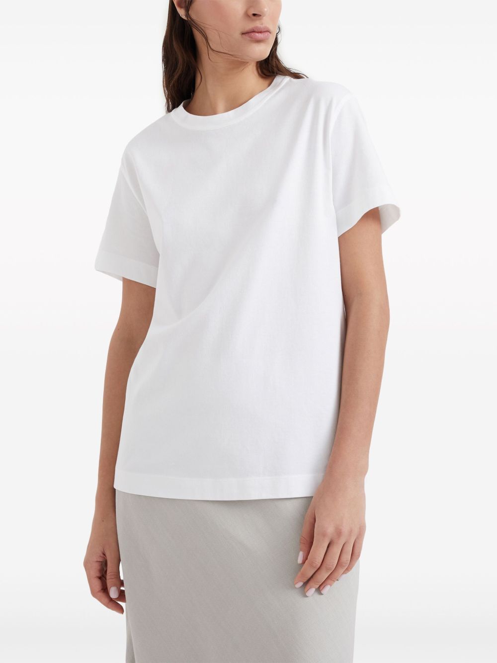 Brunello Cucinelli T-Shirts And Polos Bianco Cotton