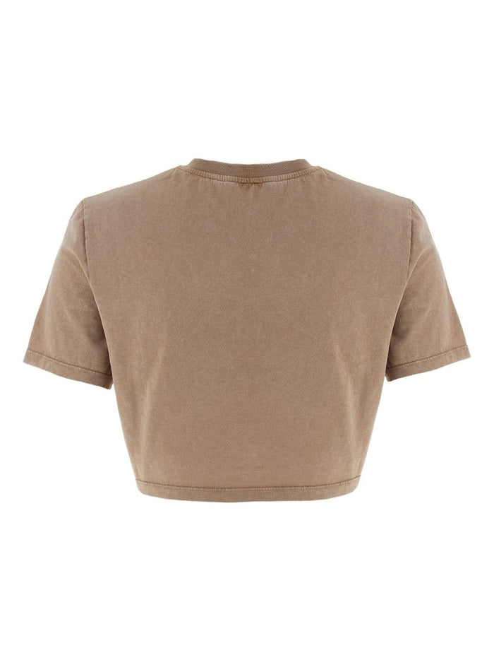 Fendi T-Shirts And Polos Beige Cotton