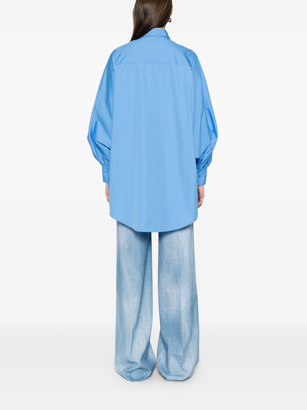 Ermanno Scervino Shirts Clear Blue Cotton