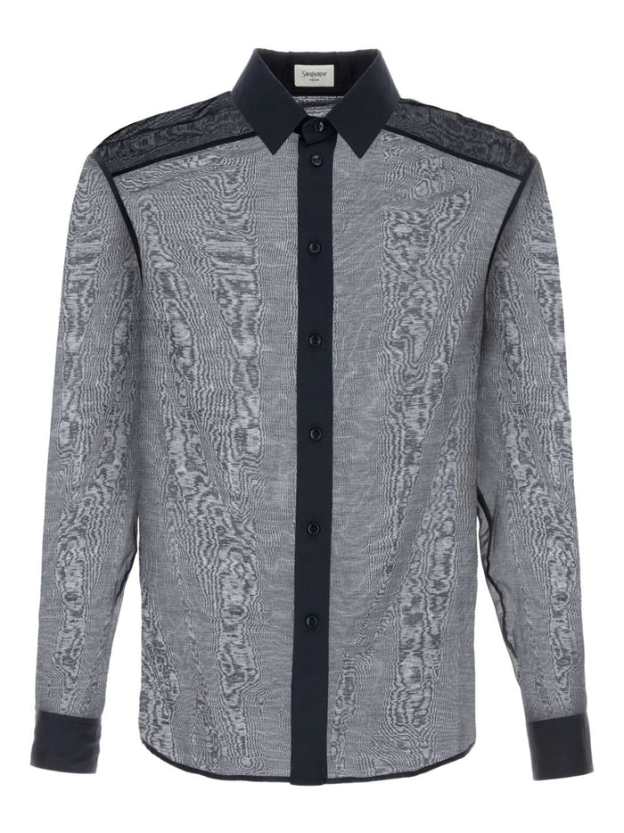 Saint Laurent Shirts Blue Silk