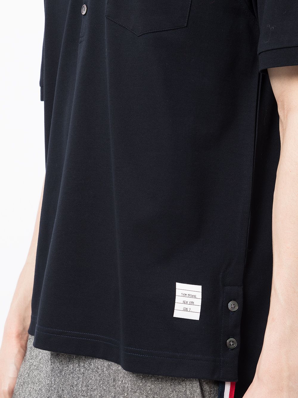 Thom Browne T-Shirts And Polos Blue Cotton