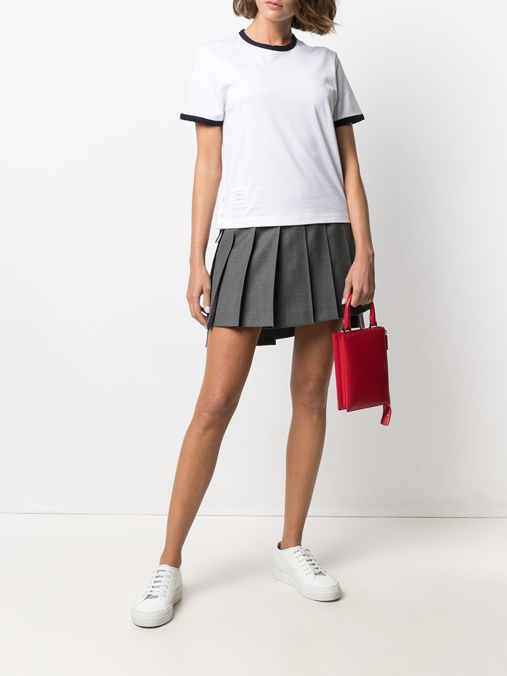 Thom Browne T-Shirts And Polos White Self: Cotton