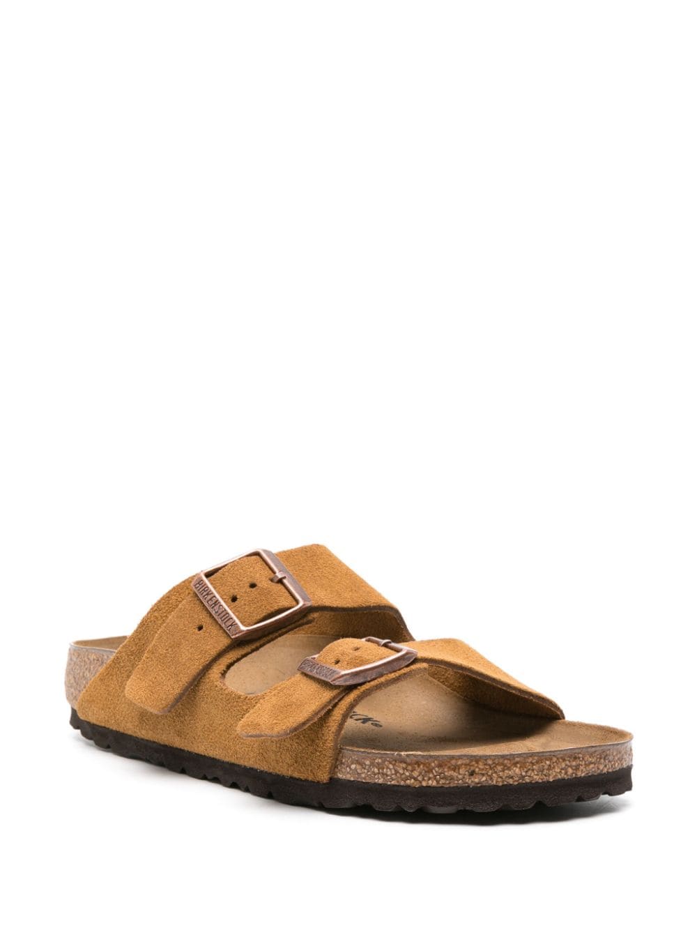 Birkenstock Sandals Leather Brown Suede