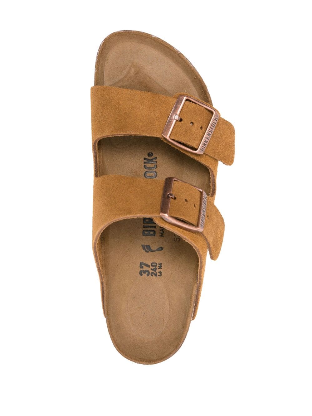 Birkenstock Sandals Leather Brown Suede