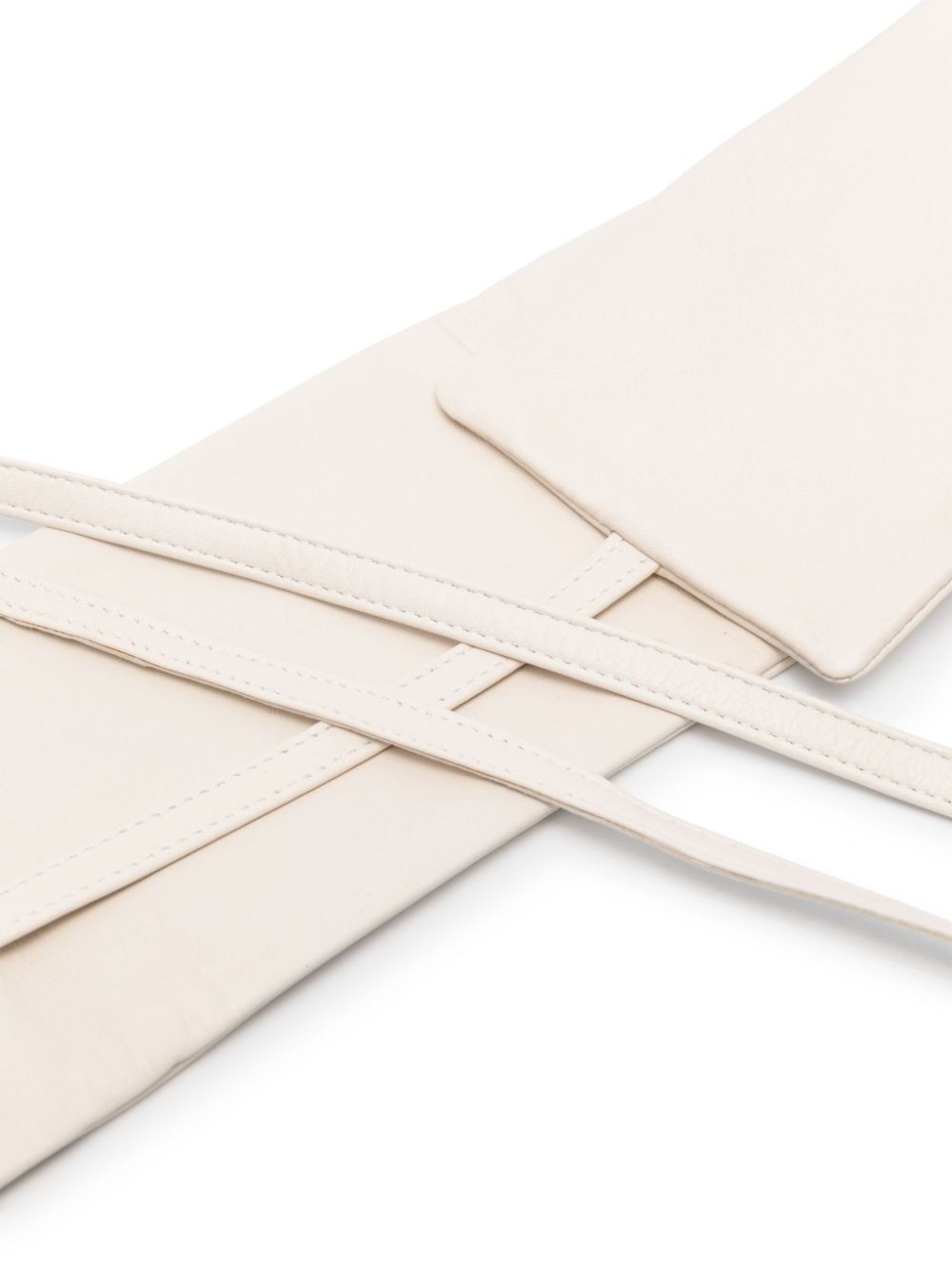 Furling By Giani Belts White Calf Leather