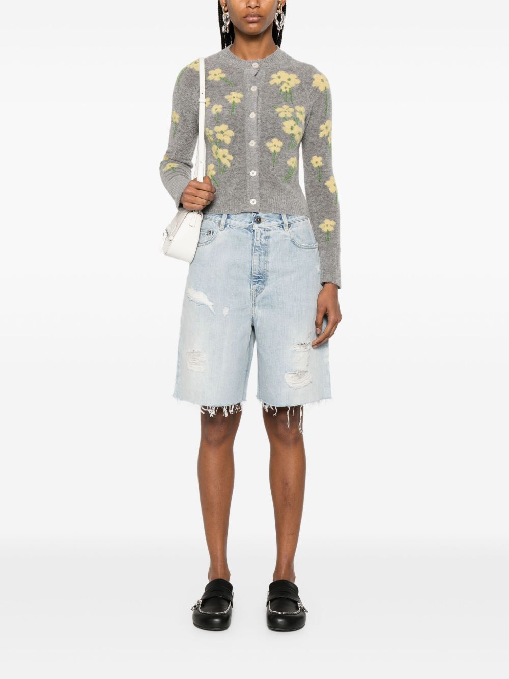 Golden Goose Shorts Clear Blue Cotton
