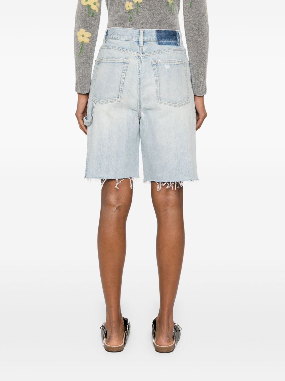 Golden Goose Shorts Clear Blue Cotton