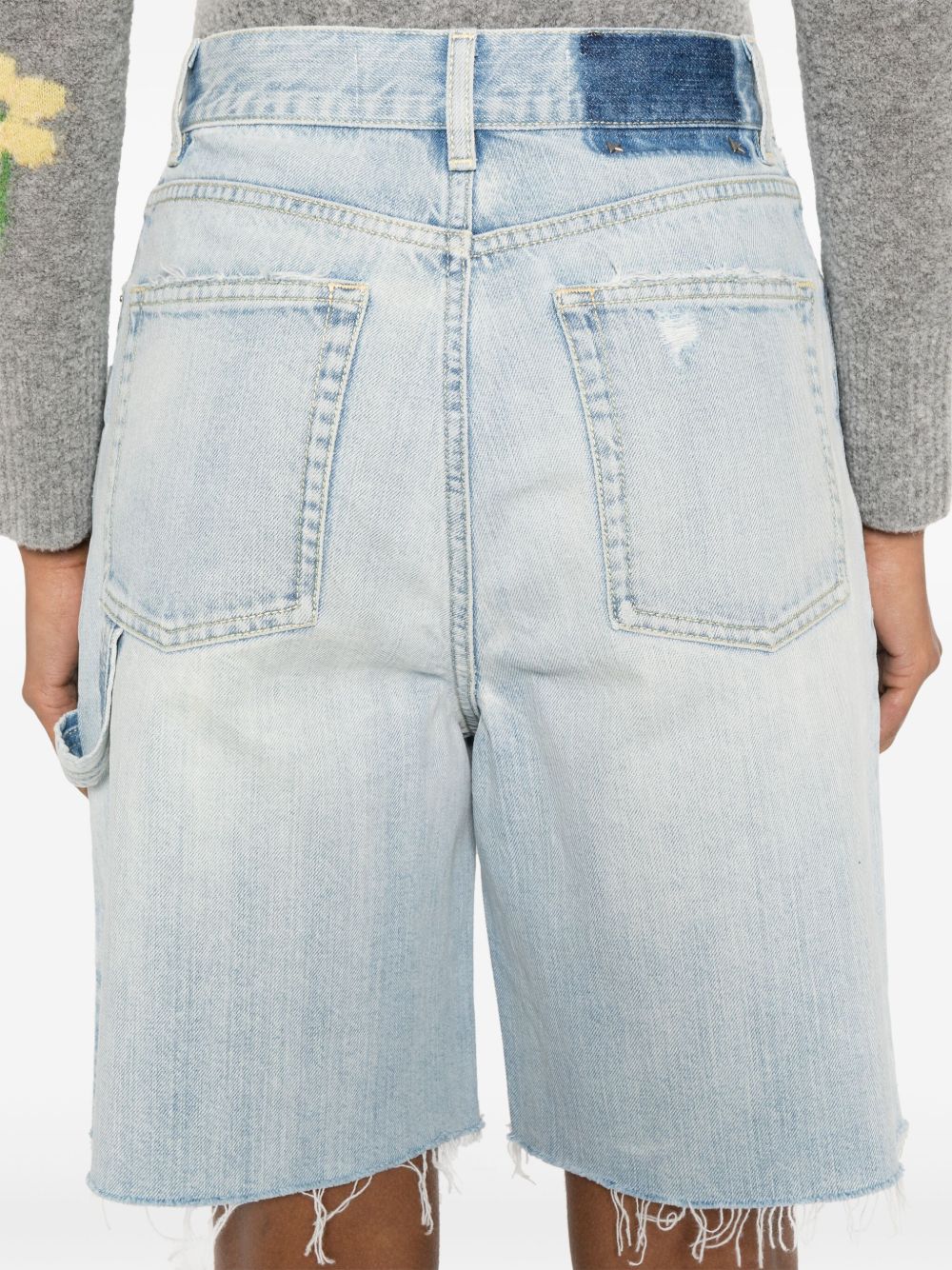 Golden Goose Shorts Clear Blue Cotton