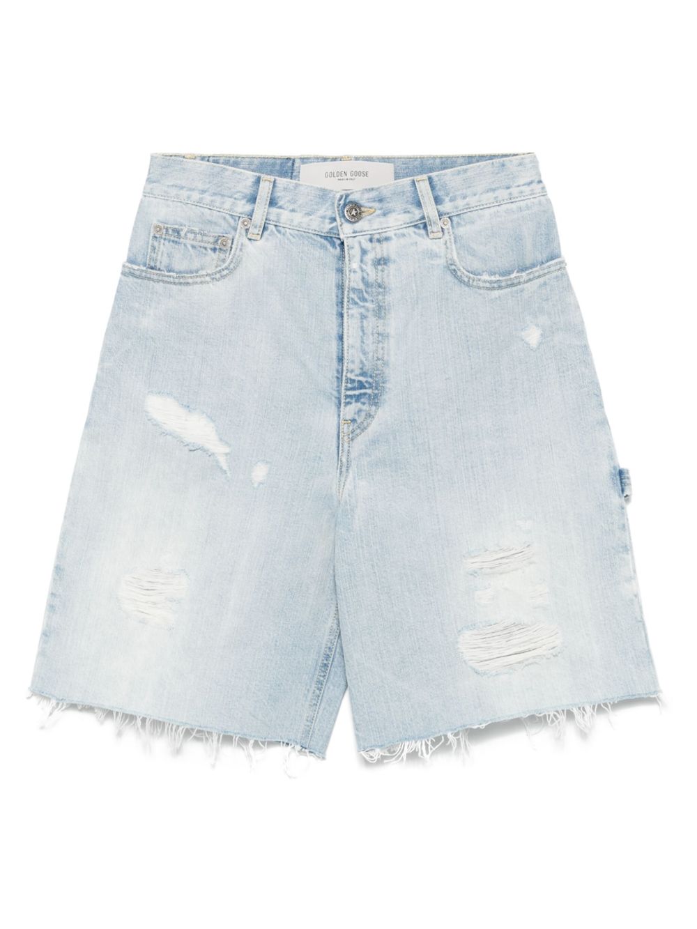 Golden Goose Shorts Clear Blue Cotton