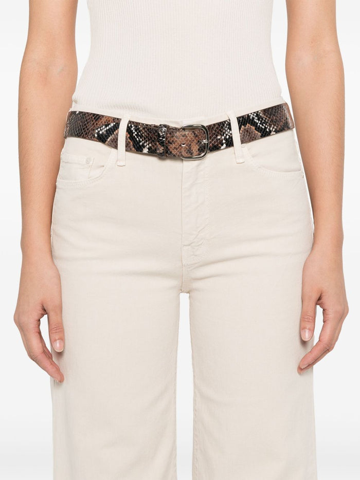 Mother Jeans Beige Elastane