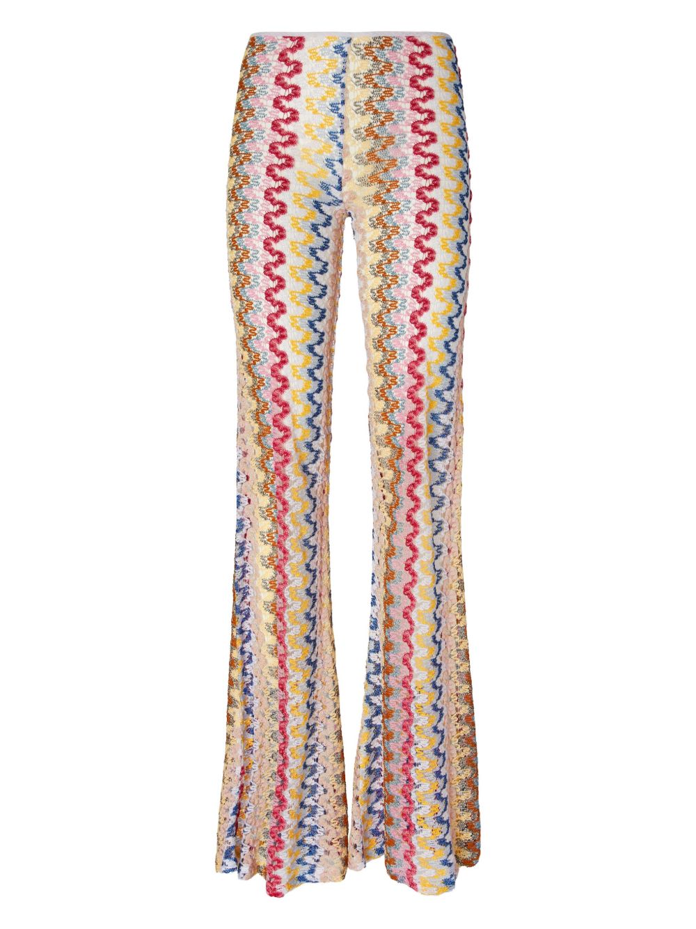 Missoni Beachwear Pre Trousers White Viscose Metallic Fiber