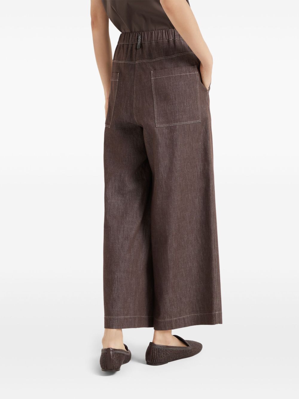 Brunello Cucinelli Trousers Marrone Cotton