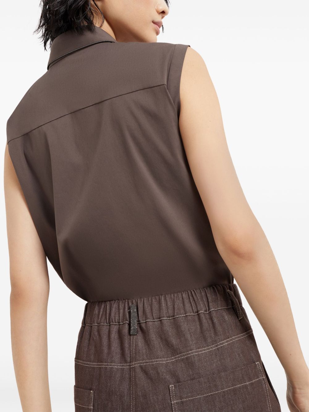 Brunello Cucinelli Trousers Marrone Cotton