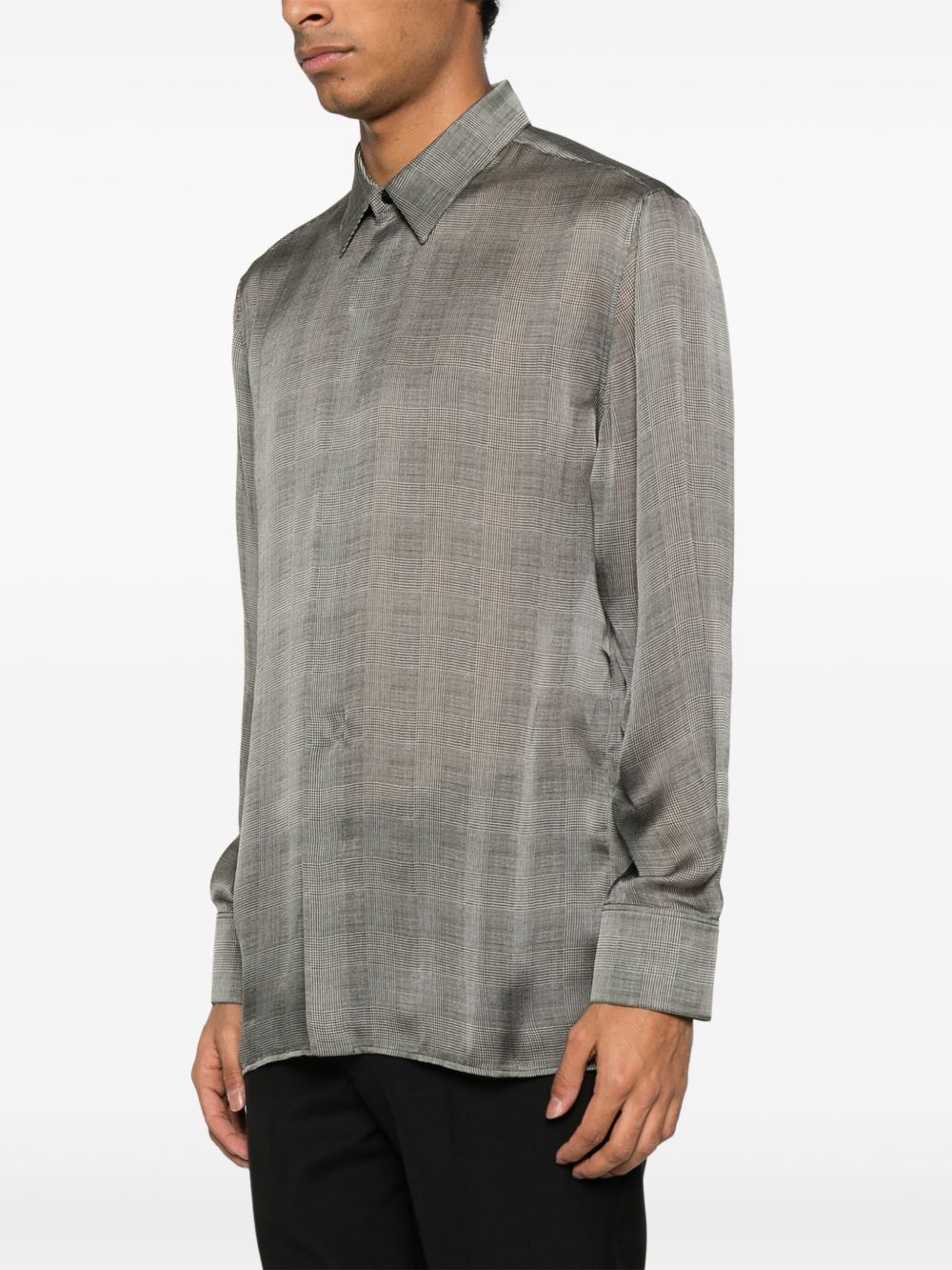 Saint Laurent Shirts Grey Silk