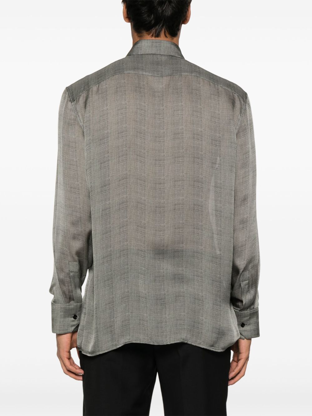 Saint Laurent Shirts Grey Silk