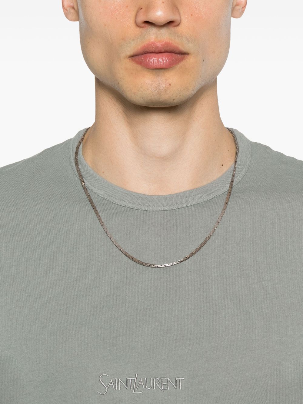 Saint Laurent T-Shirts And Polos Grey Cotton