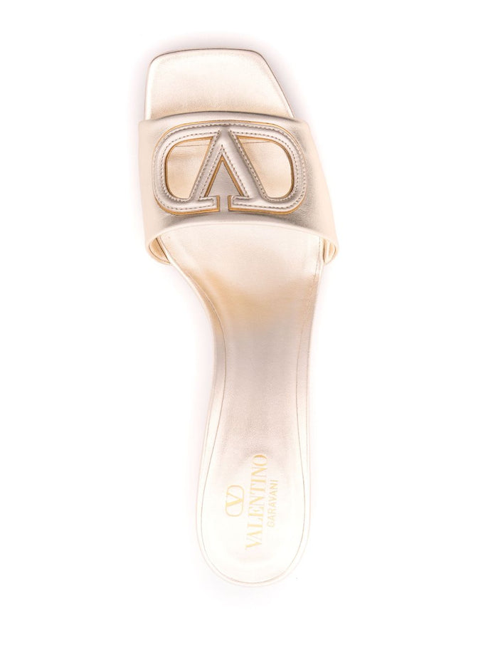 Valentino Garavani Sandals Grey Calf Leather
