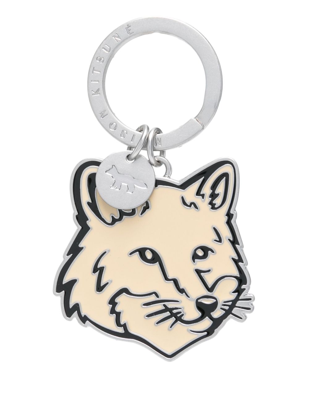 Maison Kitsune Keychains Yellow Metal