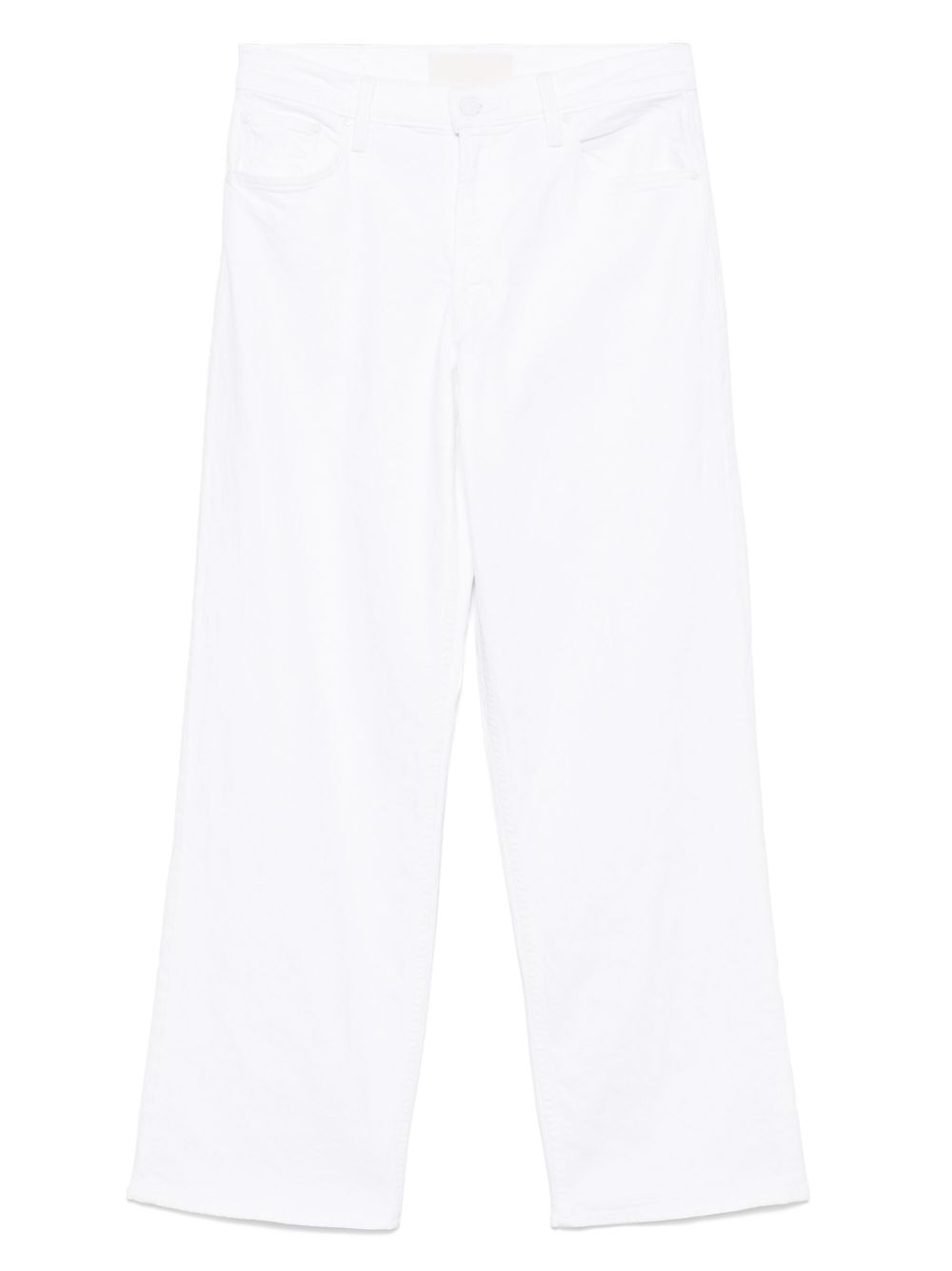 Mother Jeans White Cotton Elastane