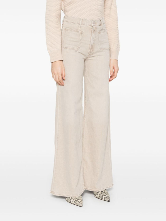 Mother Jeans Beige Cotton