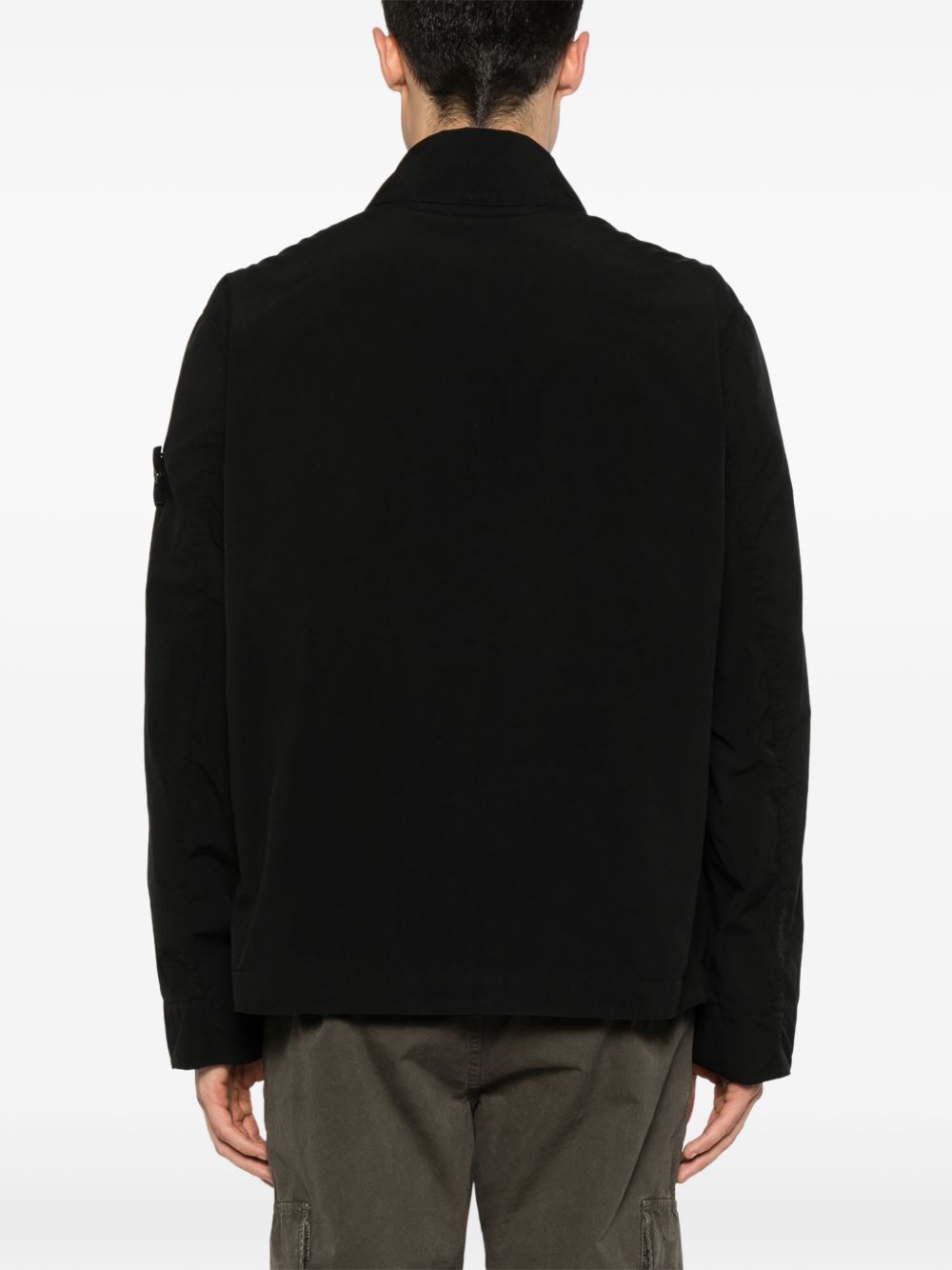 Stone Island Jackets Black Polyester Elastomultiester