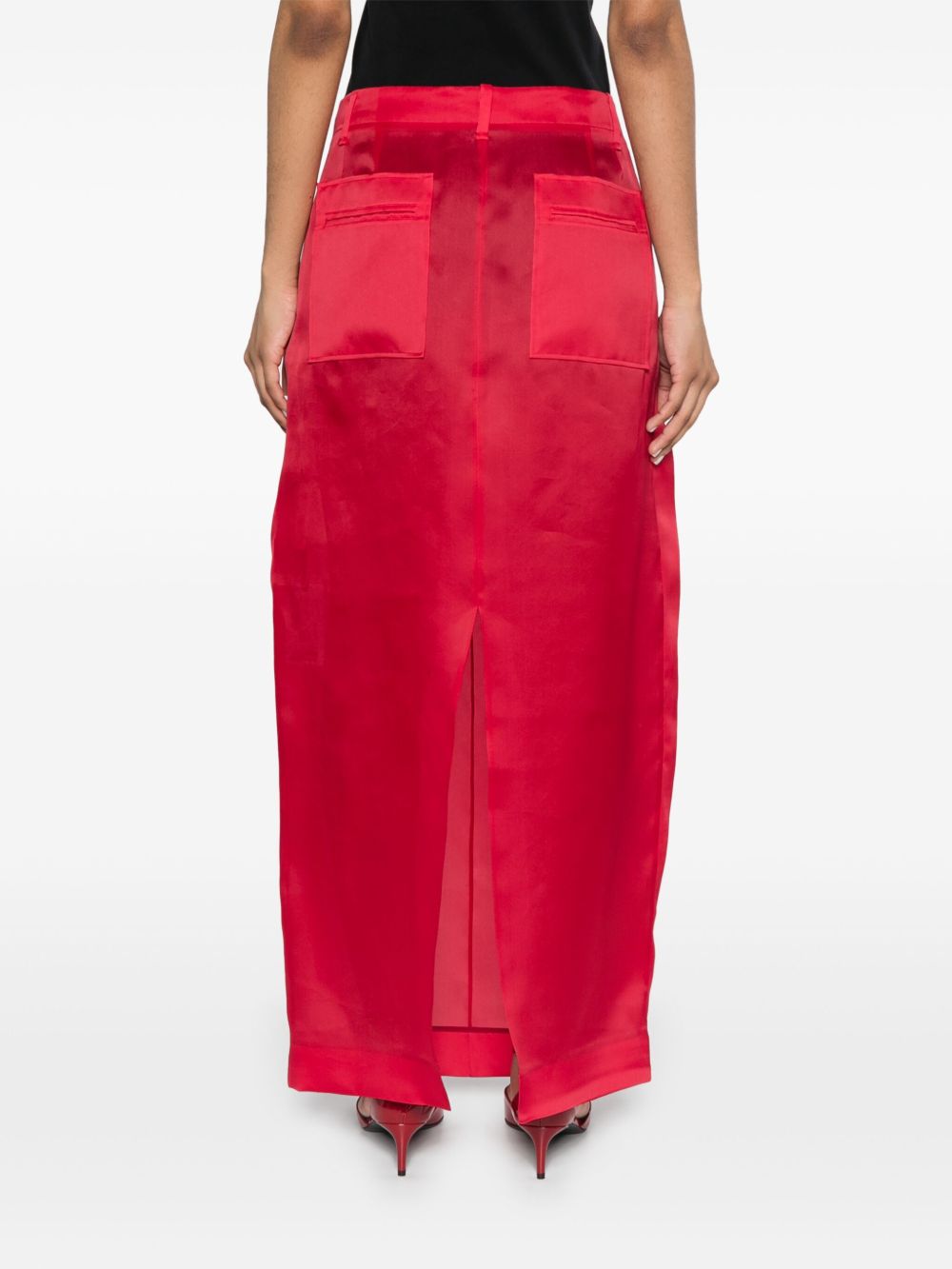 KHAITE Skirts Red Silk