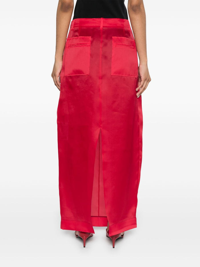 KHAITE Skirts Red Silk
