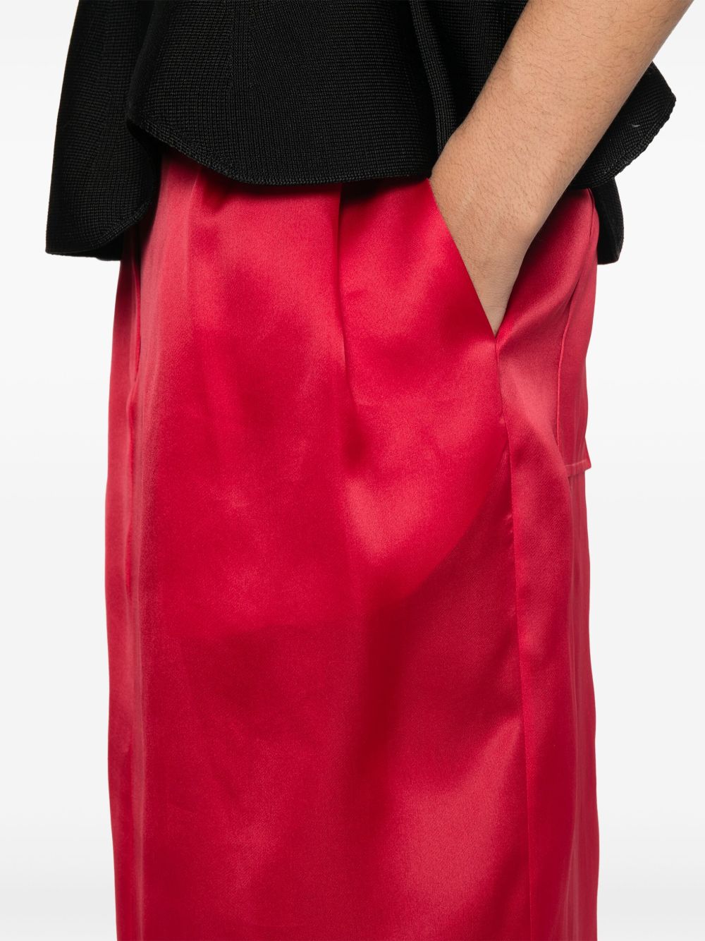 KHAITE Skirts Red Silk