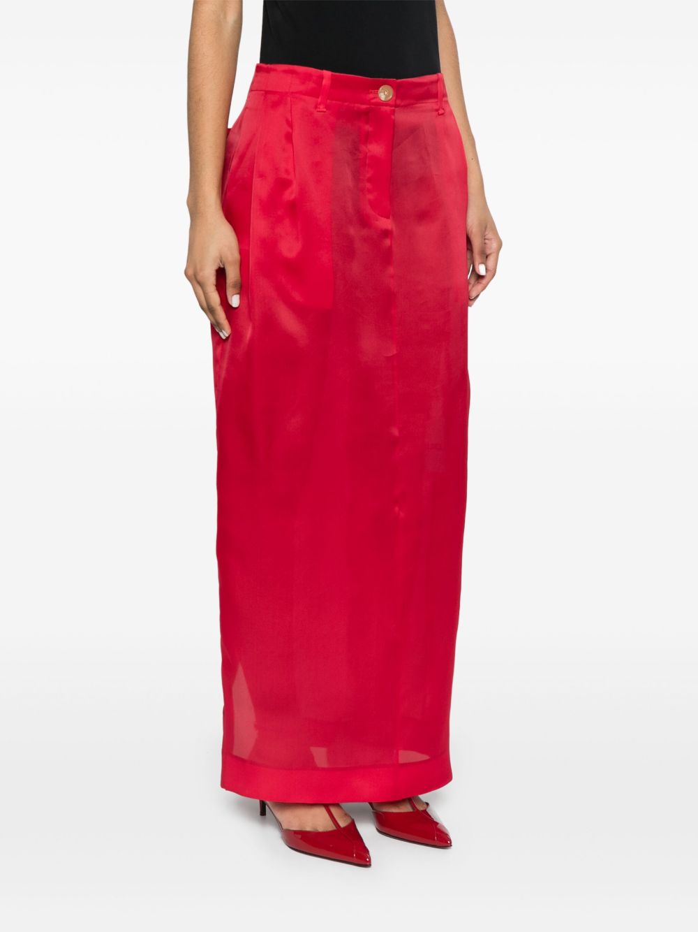 KHAITE Skirts Red Silk