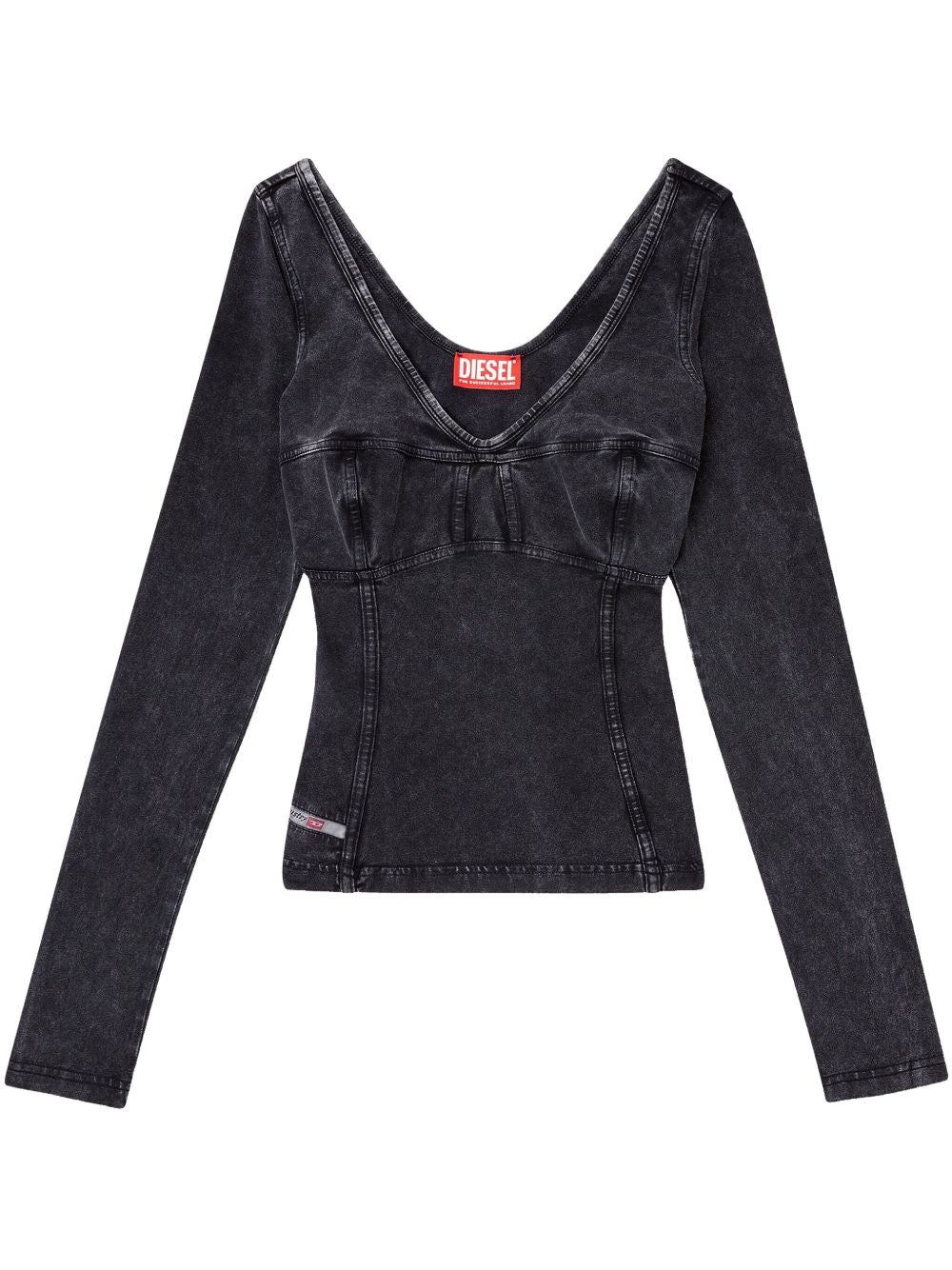 Diesel Sweaters Black Cotton Elastane