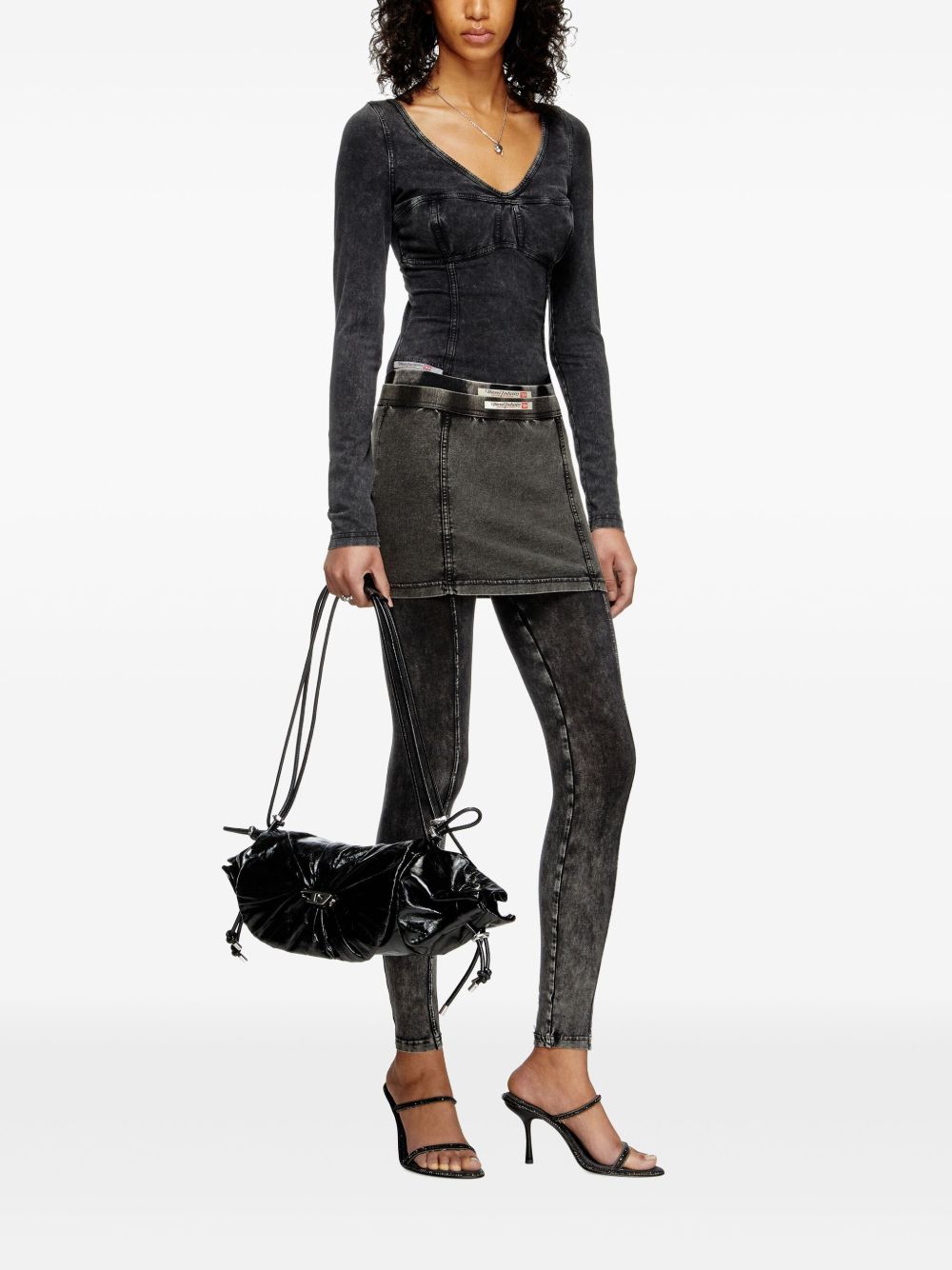 Diesel Sweaters Black Cotton Elastane