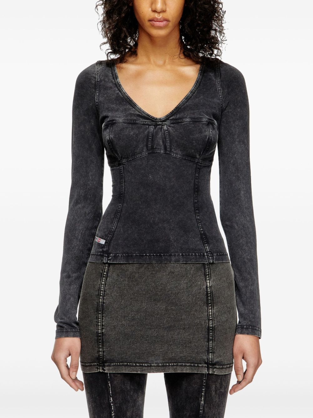 Diesel Sweaters Black Cotton Elastane