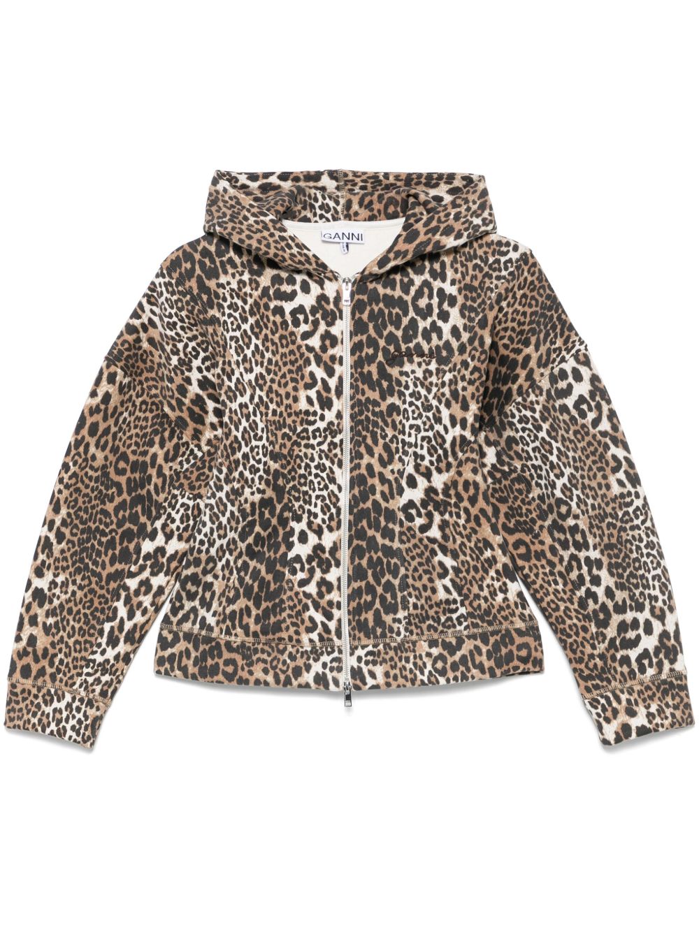 Ganni Sweaters Brown Cotton