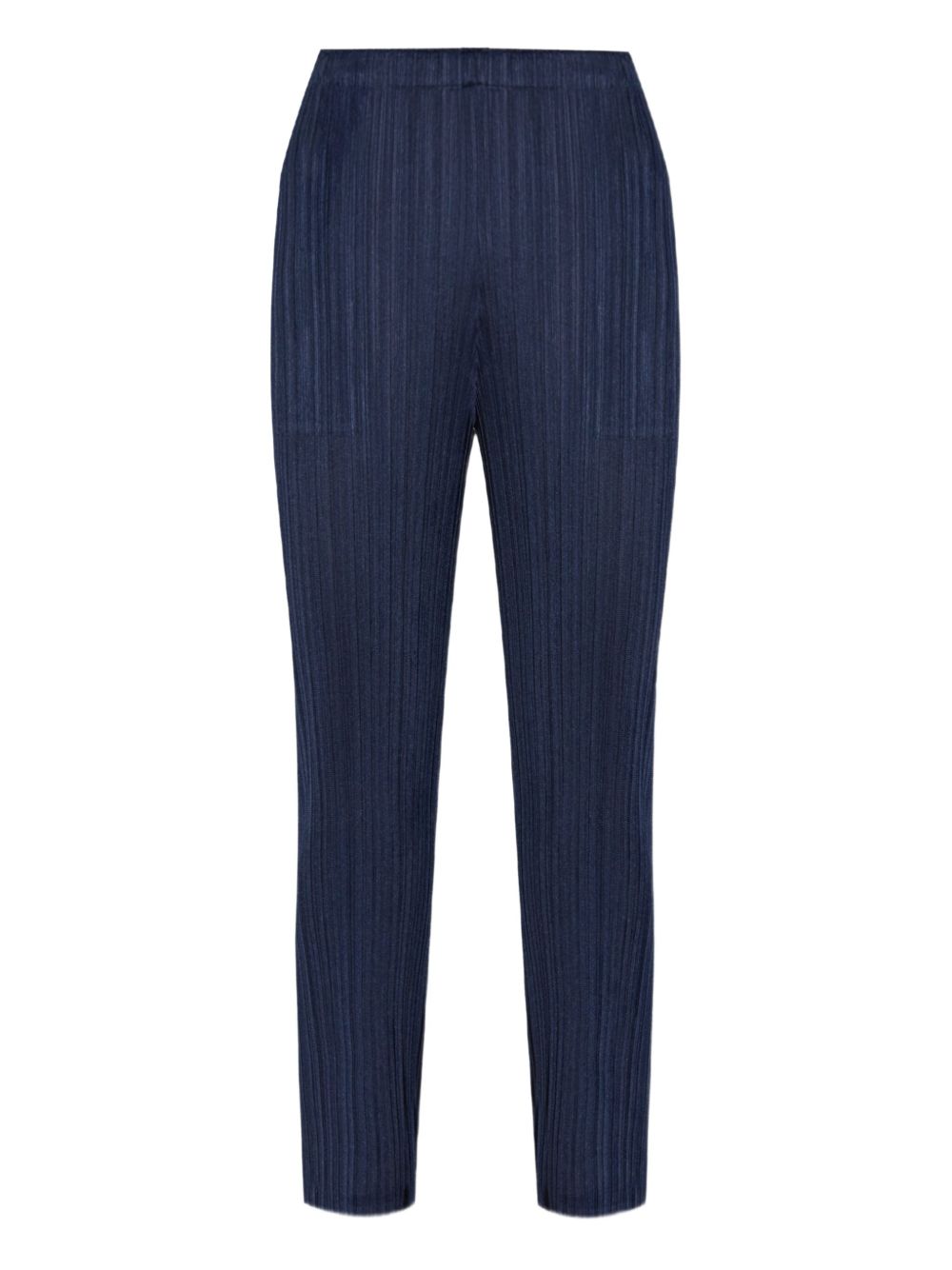 Pleats Please Trousers Blue Polyester
